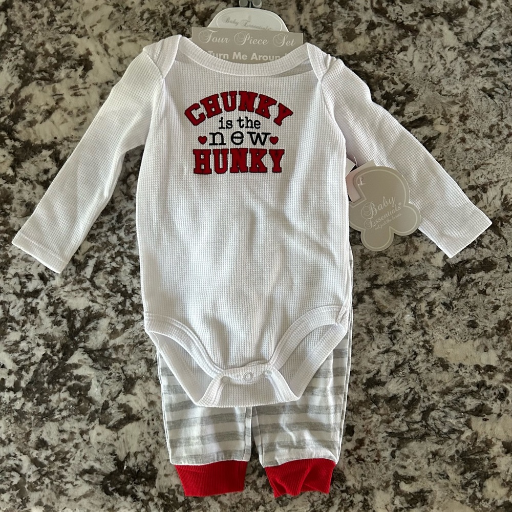 Chunky is the new Hunky thermal onesie outfit ❤️